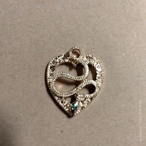 Gold Heart w/ snake
